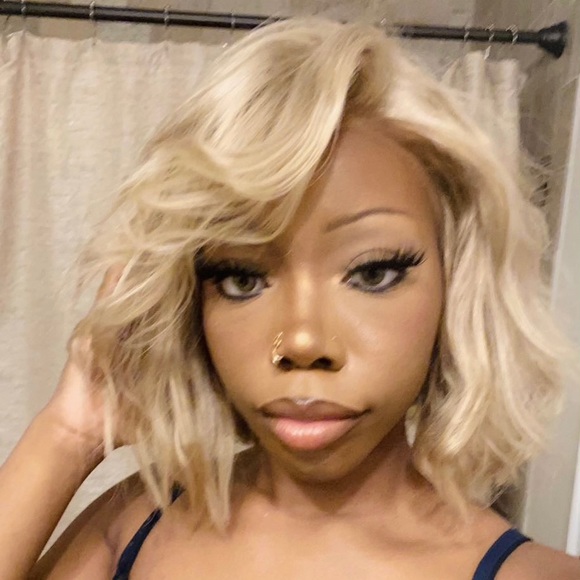 ash blonde lace front wig